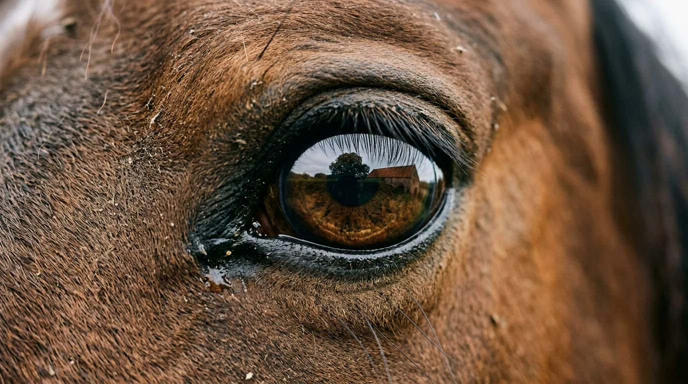 Un regard de cheval, Mont Blanc Équitation, Les Houches
