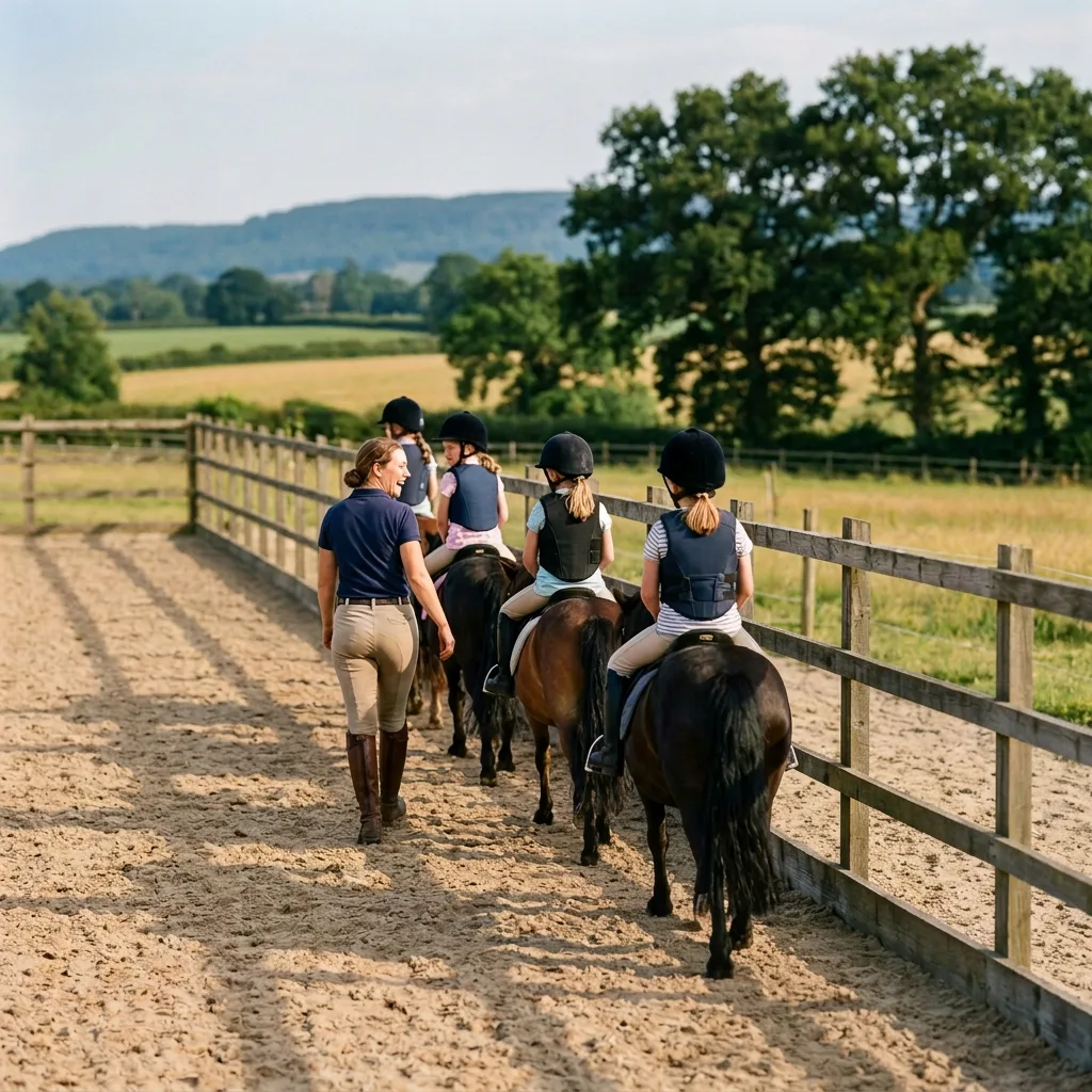 Cours de poney à Les Houches, Haute-Savoie